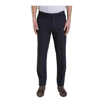 Berwich Broeken, Heren, Blauw, L, Wol, Kostuumbroek