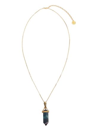 Roberto Cavalli stone-pendant necklace - Gold