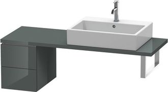 Duravit Consola Baja L-cube 320x477x400mm Gris Doloaveci Brillante