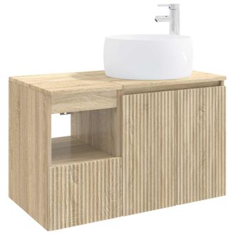 vidaXL Set Di Mobili Per Il Bagno 2 Pz Rovere Sonoma Vidaxl