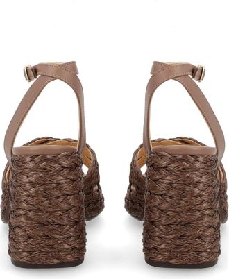 Castaner Raffia Sandals - Brown