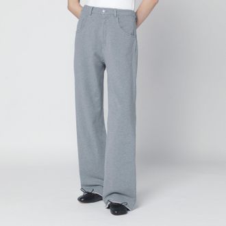Maison Margiela Pantalone grigio m&eacute;lange in cotone