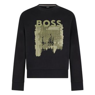 HUGO BOSS C-Soleri 214 Crew Neck Sweatshirt - Heren - Sweatshirts & Hoodies - Zwart - Maat: M Katoen