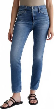 AG - Adriano Goldschmied Mari Mid-Rise Slim Straight Leg Jean In 18 Years Lakefront
