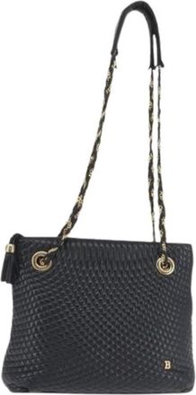 Bally Pre-owned Leren Schoudertas - Dames - Vintage Schoudertas - Zwart - ONE Size - Leer - Vintage