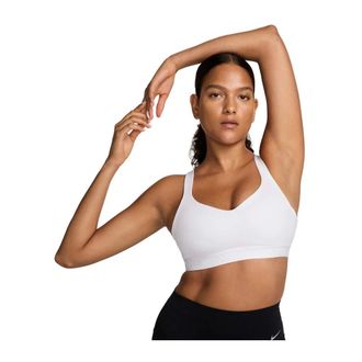 Nike Indy High-Support Padded Adjustable Sports Bra - Dames - Sport - Wit - Maat: S Spandex