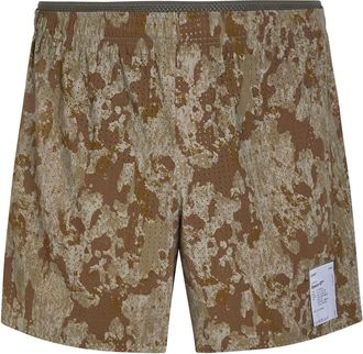 SATISFY Space-o 5 Perforated Stretch-jersey Shorts - Multicoloured 1 - XL