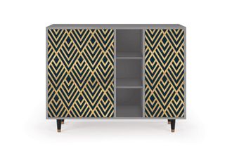 StoryZ Aparador azul 3 cajones y 1 puerta L 125 cm