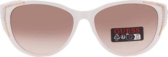 Guess Brown Gradient Cat Eye Ladies Sunglasses GO00006 21F 56