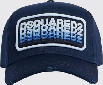Dsquared2 Cappello in cotone con logo ricamato