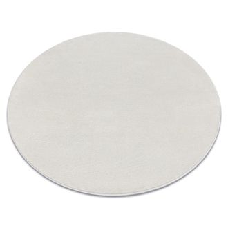 RugsX Rugsx - Alfombra Softy Circulo Llanura Color S&oacute;lido Crema Beige Circulo 120 Cm