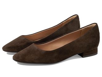 Rockport Tessa Womens Flat Shoes Dark Brown Suede : 5.5 M (B), Leather