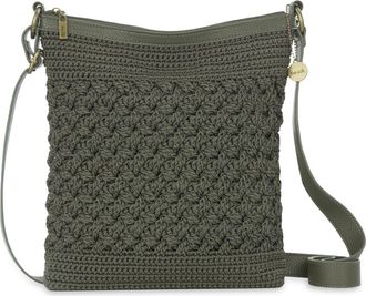 The Sak Lucia Crossbody Hand Crochet Bag in Moss Cozy at Nordstrom