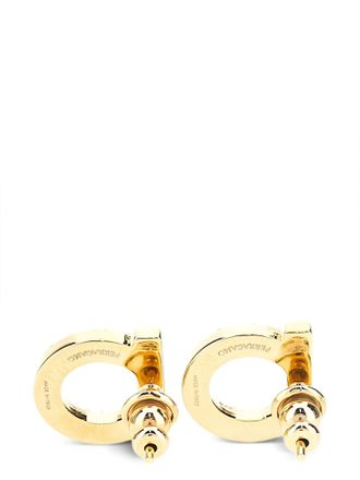 Ferragamo Pearl-Embellished Earrings - Gold