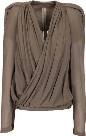 Rick Owens Mujer, Blusas y Camisas, Gris, Talla: L