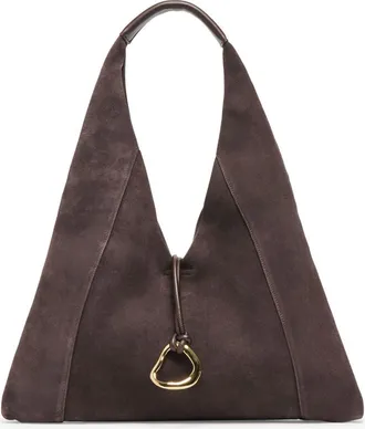 Dolce Vita Malin Suede Hobo Bag in Chocolate at Nordstrom