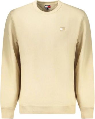 Tommy Hilfiger Sweatshirt met ronde hals - Heren - Sweatshirts - Beige - 2XL - Katoen - Hoodies & sweatvesten