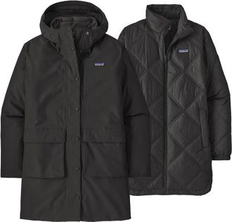 Patagonia Pine Bank 3-In-1 Parka Mantel für Damen | schwarz