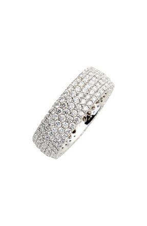 Bony Levy Diamond Pav&eacute; Wide Eternity Ring in White Gold/Diamond at Nordstrom, Size 7