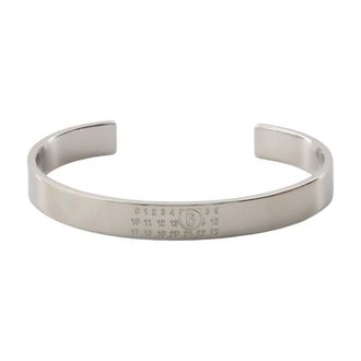 Maison Margiela Bracelets, female, Gray, Size: 2XL Numeric Minimal Signature Cuff