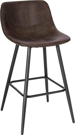 Woltu Woltu Sgabello Da Bar Con Schienale. Sgabello Alto Con Seduta Imbottita In Similpelle. Sedia Da Cucina Con Gambe Metalliche. Altezza Seduta 63cm. Marr
