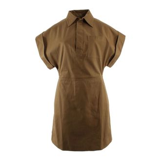 Bottega Veneta Shirt Dresses - female - Bottega Veneta - Shirt Dresses - Brown - XS - Dresses