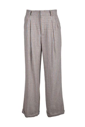 Weili Zheng Wool/Polyester Pants - Beige/Heavenly