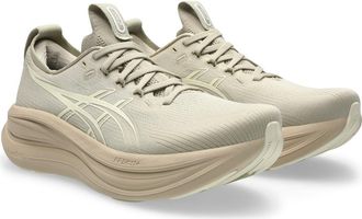 Asics GEL-NIMBUS 28 Running Shoe in Feather Grey/Cream at Nordstrom, Size 10.5