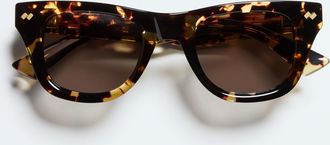 Bottega Veneta Dizzy Squared Sunglasses - Brown - Unisex