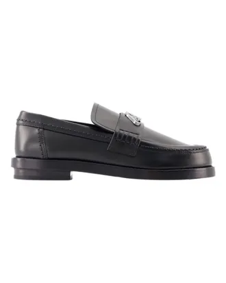 Alexander McQueen Seal Loafers - Alexander McQueen - Leer - Zwart/Argenté