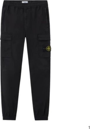 Stone Island Cargo Broek - Heren - Slim Fit Broeken - Zwart - W31 - Katoen - Broeken