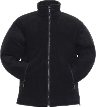 Generic NEW MENS HEAVY DUTY PADDED FLEECE JACKET UNISEX ANTI PILL DIAMOND QUILTED THICK WARM ZIP COAT UK SIZE S-5XL (UK, Alpha, 4XL, Regular, Regular, BLACK/T