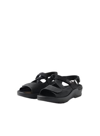 Wolky Womens Lisse Lightweight Sandal In Nubuck Black