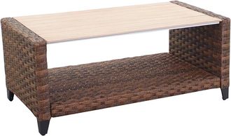 Courtyard Casual Costa Mesa 40In Rectangular Coffee Table