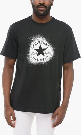 Converse ALL STAR CHUCK TAYLOR Cotton Crew-Neck T-shirt with Contrast size Xs