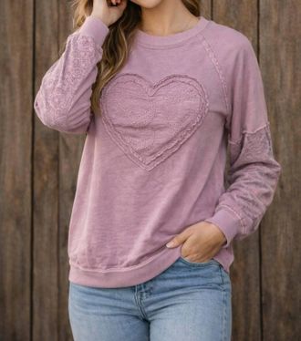 Entro Heart Shirt In Lavender