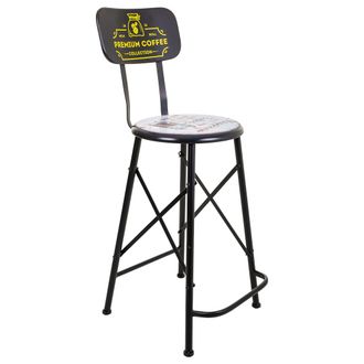 Wanderlust Deco Wanderlust Deco - Taburete De Metal Negro 46x100x40 Cm