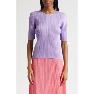 Pleats Please Issey Miyake Monthly Colors April Pleated Top in Light Purple at Nordstrom, Size 3