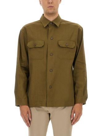 BOSS Stretch Linen And Viscose Shirt