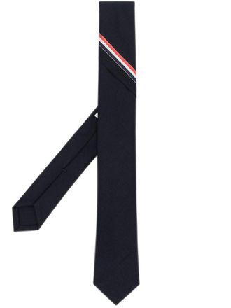Thom Browne Stropdas met streep - Blauw