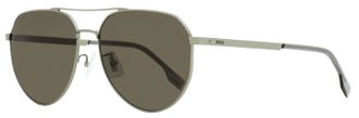 HUGO BOSS B1473FSK Pilot Metal Sunglasses - Gray