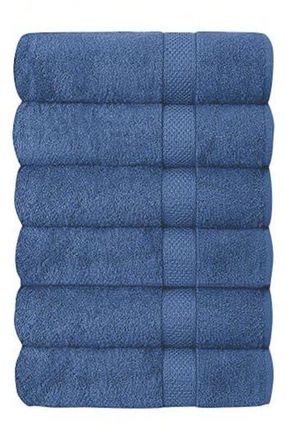 J&V Textiles Set of 6 Plush Towels in Blue at Nordstrom Rack