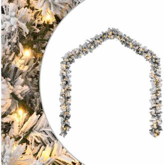 vidaXL Guirnalda De Navidad Con Luces Led Pvc Verde 10 M Vidaxl