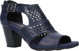 Easy Street Womens Adara Heeled Sandal In Navy