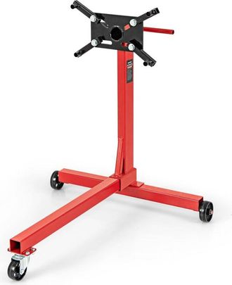 Costway Costway - Soporte De Motor Hasta 340 Kg, Soporte De Montaje Para Motor De Servicio Pesado Con Cabezal Giratorio De 360 Grados, Mango Antideslizante Y 