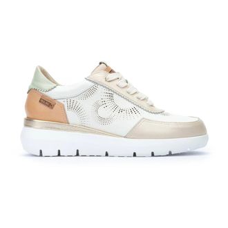 Pikolinos Rueda Vetersneaker voor de zomer - Dames - Sneakers - Wit - 41 EU - Leer - Schoenen