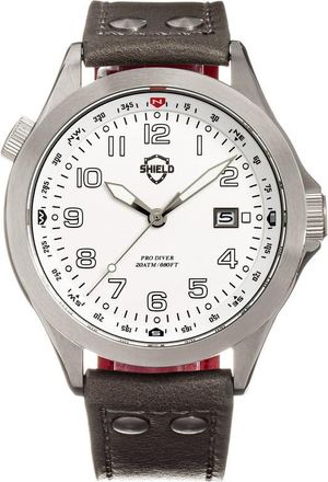 Shield Palau Quartz White Dial Mens Watch SLDSH104-2