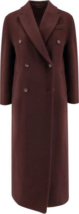 Brunello Cucinelli Double-Breasted Cashmere Coat-Donna