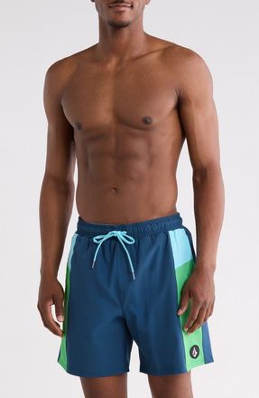 Volcom EW 17 Swim Trunks in Deep Blue at Nordstrom Rack, Size Xx-Large