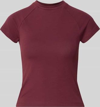 Noisy May T-Shirt mit Raglanärmeln Modell KATINKA in Bordeaux, Größe XS